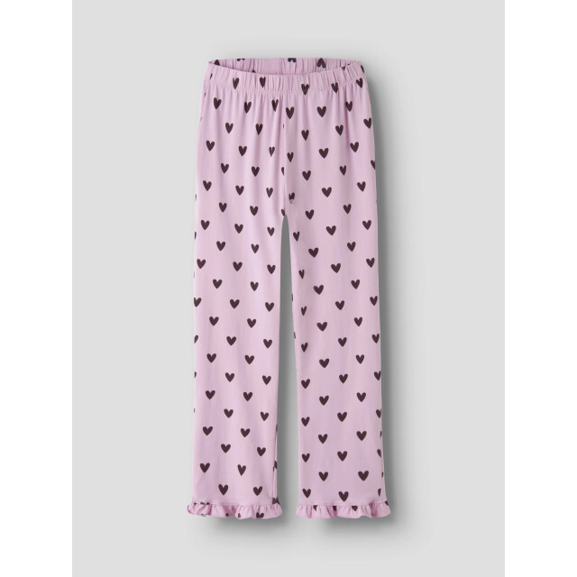 Name It Meisjes lange pyjama set nkfreaq roze hartjes print 13261979-Full Blooming Pink large