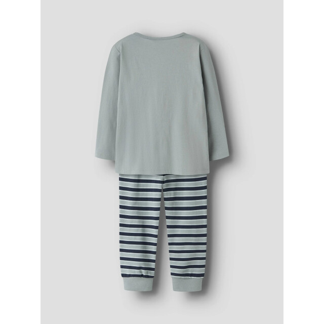 Name It Jongens lange pyjama set nmmryndq turquoise dinosaurus print/gestreept 13261983-Abyss large