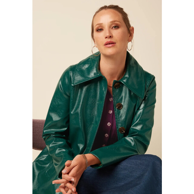 King Louie King luie anais coat glits 10637 botanical green 10637 large