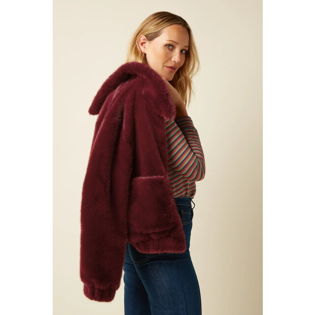 King Louie Isla silver fur 10652 porto red 10652 large