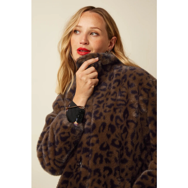 King Louie Ilse coat billy 10629 rum brown 10629 large