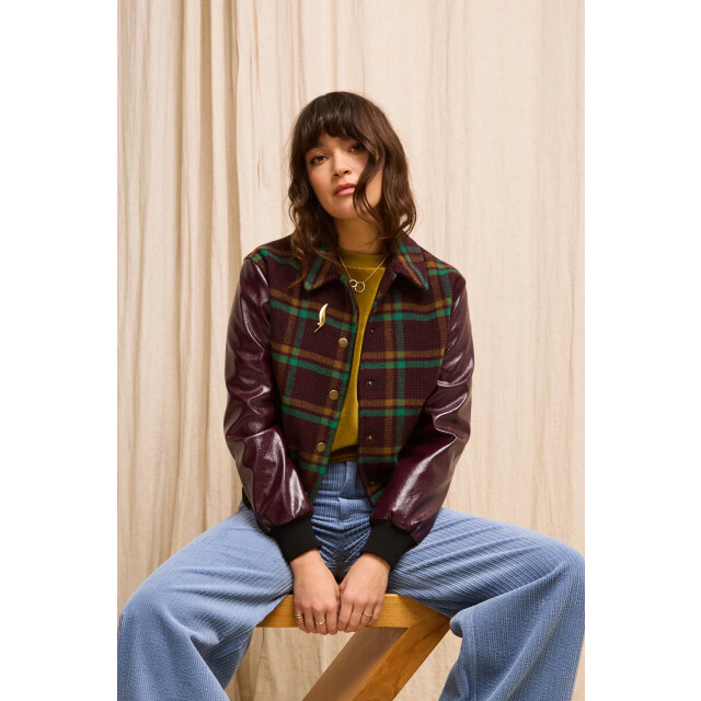 King Louie Billie baseball jacket 10646 porto red 10646 large