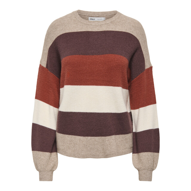 Only Onlatia l/s stripe pullover knt noo 15220044 large