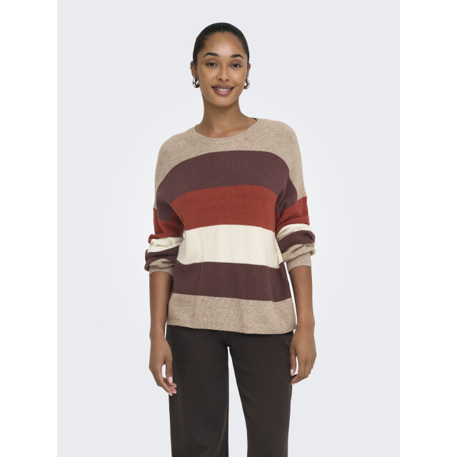 Only Onlatia l/s stripe pullover knt noo 15220044 large