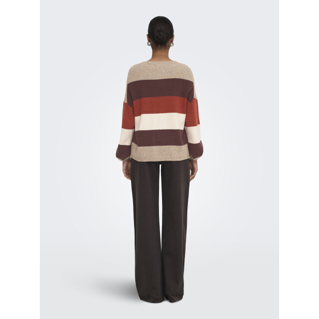 Only Onlatia l/s stripe pullover knt noo 15220044 large