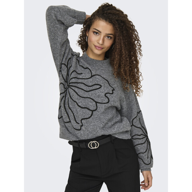 Jacqueline de Yong Jdyjella l/s flower pullover knt no 15344518 large