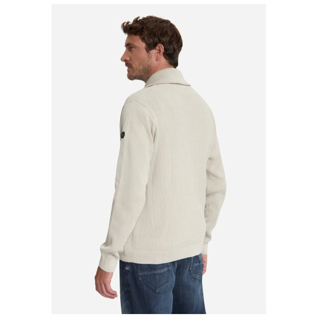 No Excess Pullover half zip wing collar tuck stone 33230932SN-014 large