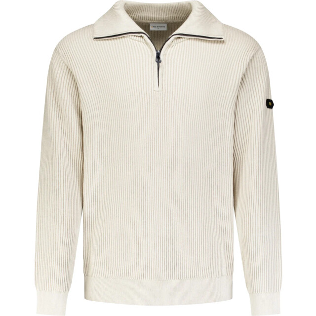 No Excess Pullover half zip wing collar tuck stone 33230932SN-014 large