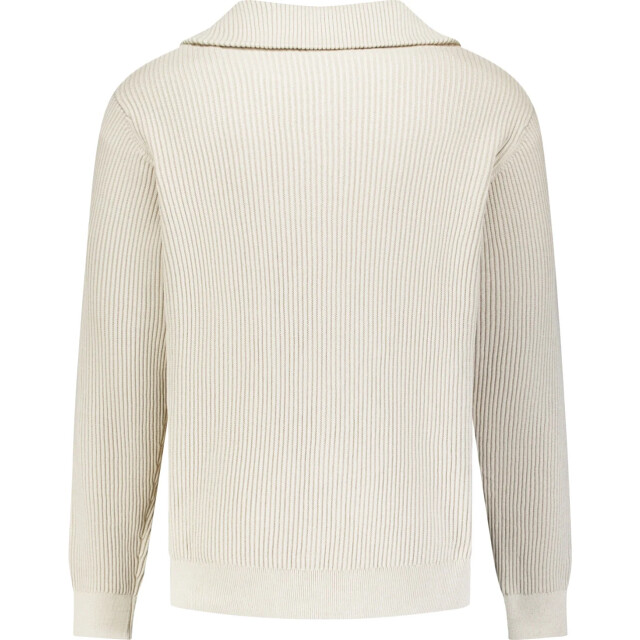 No Excess Pullover half zip wing collar tuck stone 33230932SN-014 large