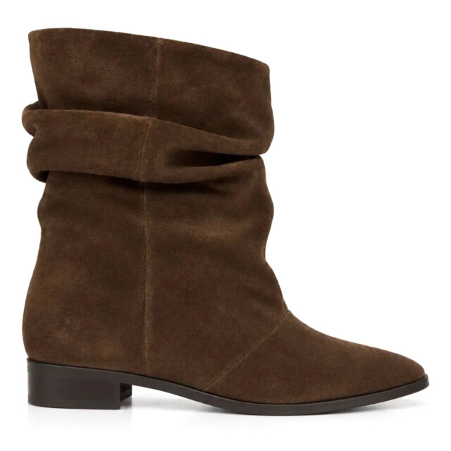 DWRS Label Porcia dark brown enkellaars met hak dames 11925-02 8725 large