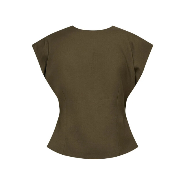 CPH Muse Cmtenna waistcoat ivy green melange 211868-8705 large