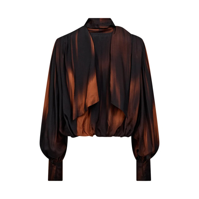 CPH Muse Cmlaura blouse umber w. black 211962-8832 large