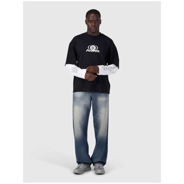 Pure Path 26130110 02 double layered monogram longsleeve 02/26130110 large