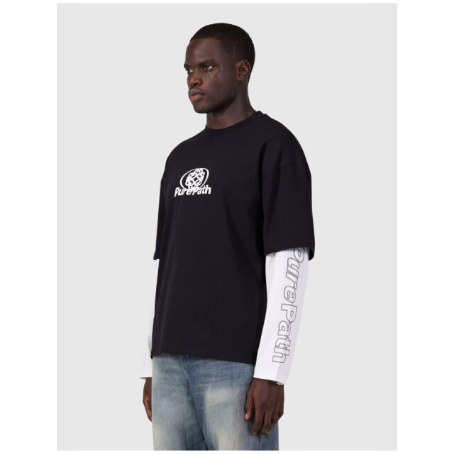 Pure Path 26130110 02 double layered monogram longsleeve 02/26130110 large