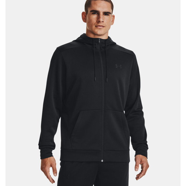 Under Armour Ua armour fleece fz hoodie-blk 1373357-001 Under Armour ua armour fleece fz hoodie-blk 1373357-001 large