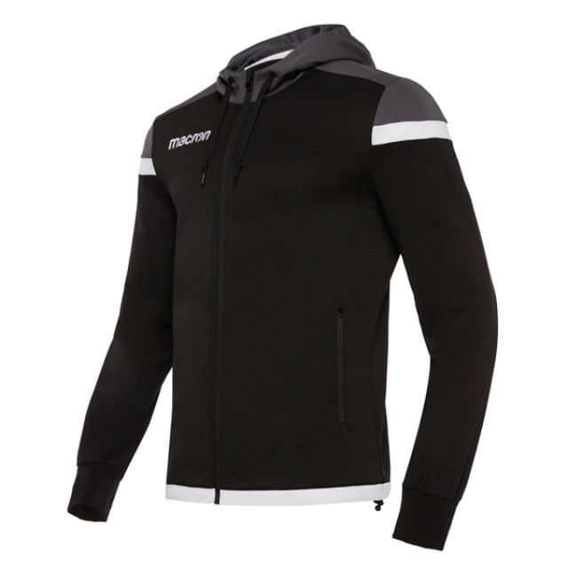 Macron Eadesy full zip hoody blk/wht 81490901 Macron EADESY FULL ZIP HOODY BLK/WHT 81490901 large