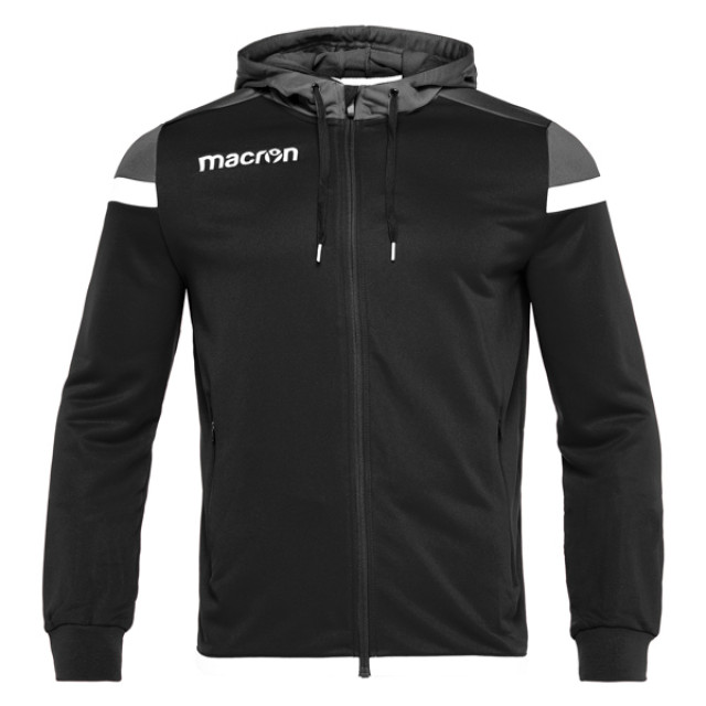 Macron Eadesy full zip hoody blk/wht 81490901 Macron EADESY FULL ZIP HOODY BLK/WHT 81490901 large