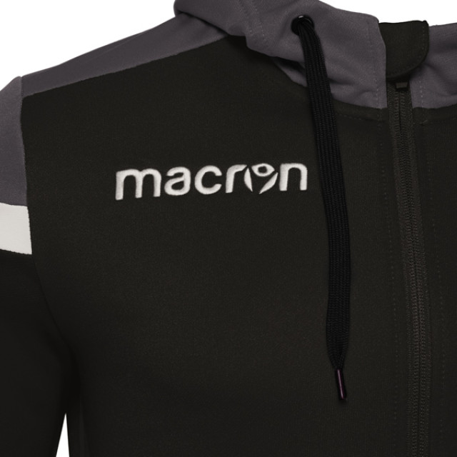 Macron Eadesy full zip hoody blk/wht 81490901 Macron EADESY FULL ZIP HOODY BLK/WHT 81490901 large