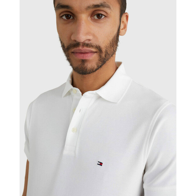 Tommy Hilfiger Polo mw0mw17771 Tommy Hilfiger Polo voor Heren in de kleur Wit - Maat 3XL voor Heren in de kleur Wit - Maat 3XL large