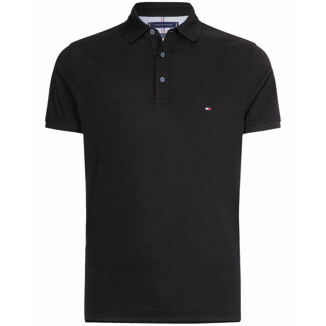 Tommy Hilfiger Polo mw0mw17771 Tommy Hilfiger Polo voor Heren in de kleur Zwart - Maat XXL voor Heren in de kleur Zwart - Maat XXL large