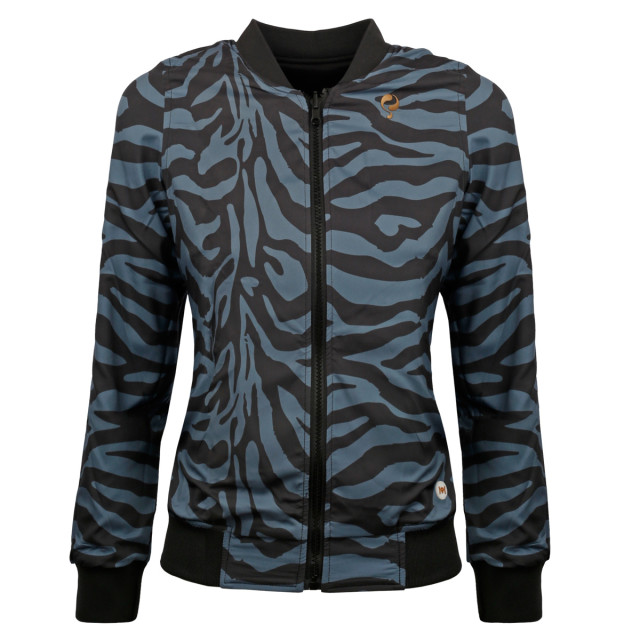 Q1905 Q reversible jacket melbourne w bg + print bg/china blue + black QWR-2001-0811 large