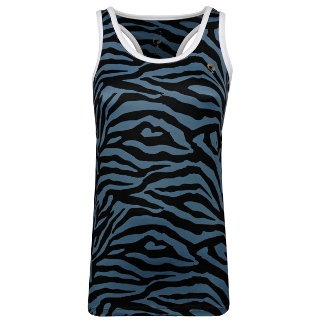 Q1905 Q tanktop print madrid bg + print bg/china blue QWR-2006S-0811 large