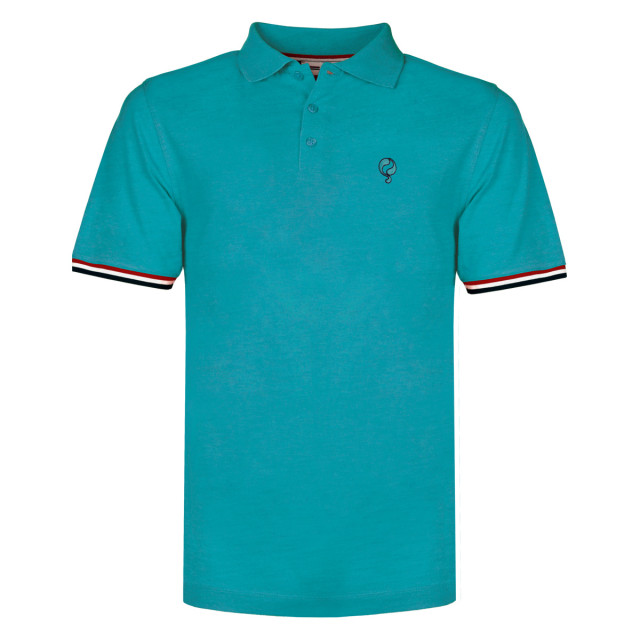 Q1905 Polo shirt bloemendaal aqua QM2311022-610-1 large