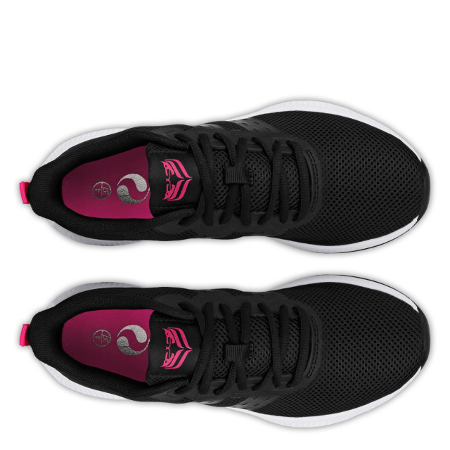 Q1905 Sneaker oostduin zwart/neon roze QW1211620-199-7 large