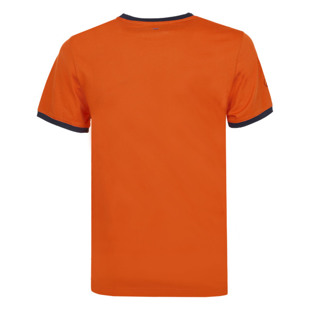 Q1905 T-shirt captain roest /donkerblauw QM2321142-312-1 large