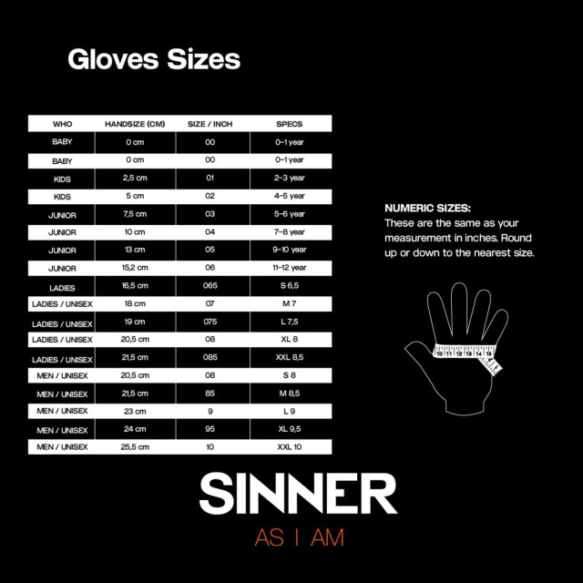 Sinner skihill glove ii - 061545_999-95 large