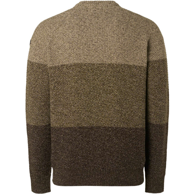 No Excess Pullover crewneck big jacquard stri stone 17230938-014 large