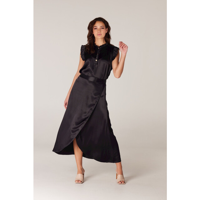 Jansen Amsterdam Rok w663 fake wrap 999black W663 large