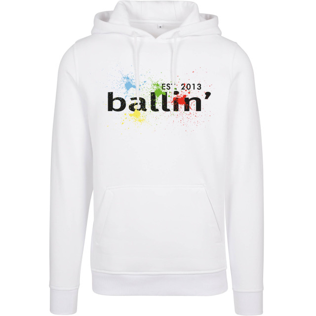 Ballin Est. 2013 Paint splatter hoodie HO-H01003-WHT-XXL large