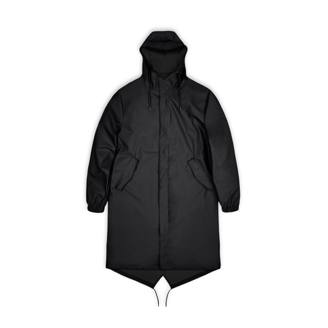 Rains 18140 fishtail parka black 18140 large