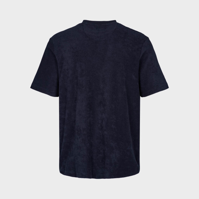 Kronstadt Ks3816 ledger organic terrycloth pocket tshirt navy ks3816 Ledger organic terrycloth pocket tshirt navy large