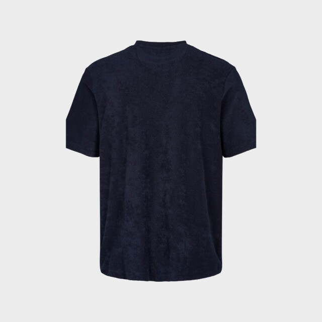 Kronstadt Ks3816 ledger organic terrycloth pocket tshirt navy ks3816 Ledger organic terrycloth pocket tshirt navy large