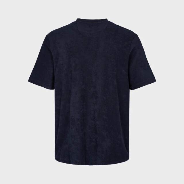 Kronstadt Ks3816 ledger organic terrycloth pocket tshirt navy ks3816 Ledger organic terrycloth pocket tshirt navy large