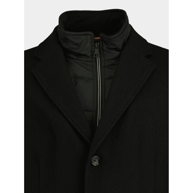 Bos Bright Blue Wollen jas job coat plain 22301jo01bo/990 black 172235 large