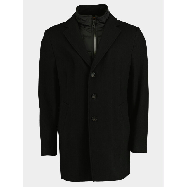 Bos Bright Blue Wollen jas job coat plain 22301jo01bo/990 black 172235 large