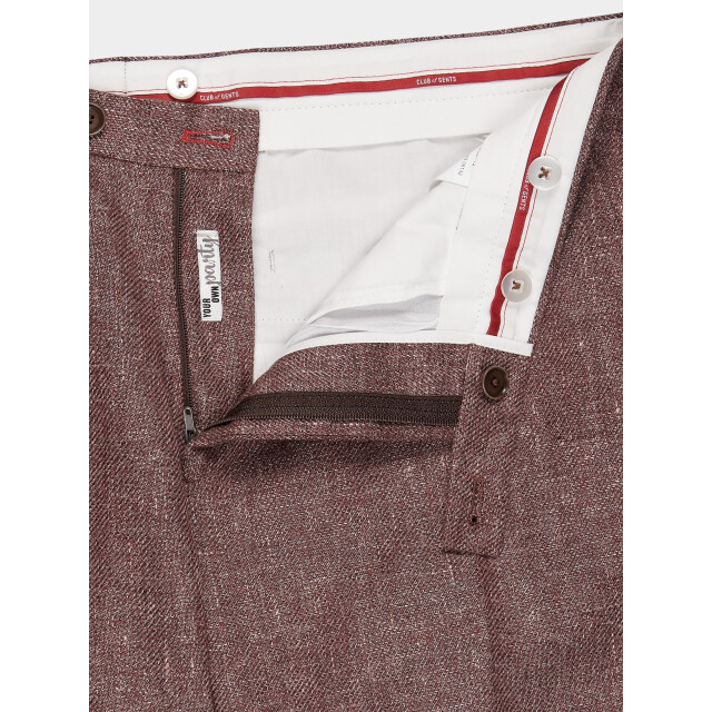 Club of Gents Pantalon mix & match rode linnenmix pantalon 11.071n0 / 230053 cg paco/42 168779 large