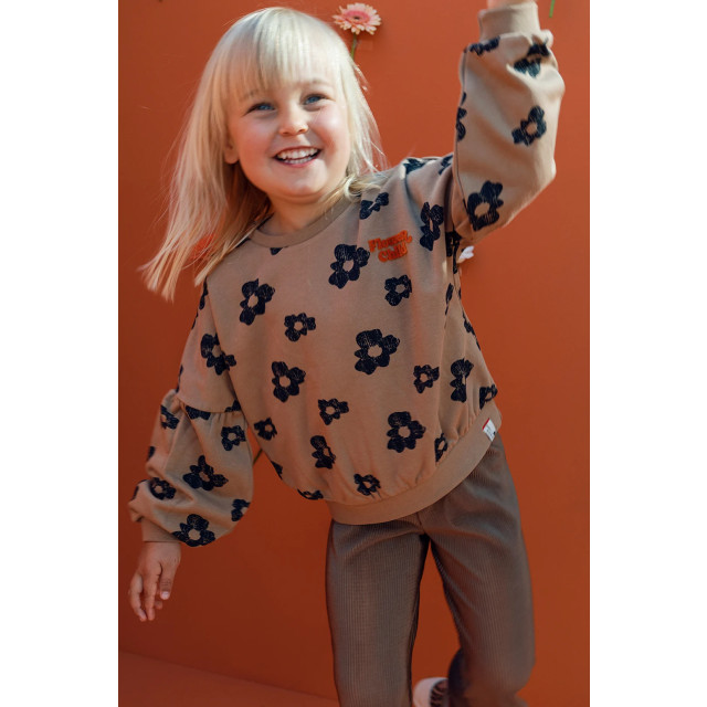 Looxs Revolution Plissé pants little wide leg clay color voor meisjes in de kleur 2301-7606-049 large