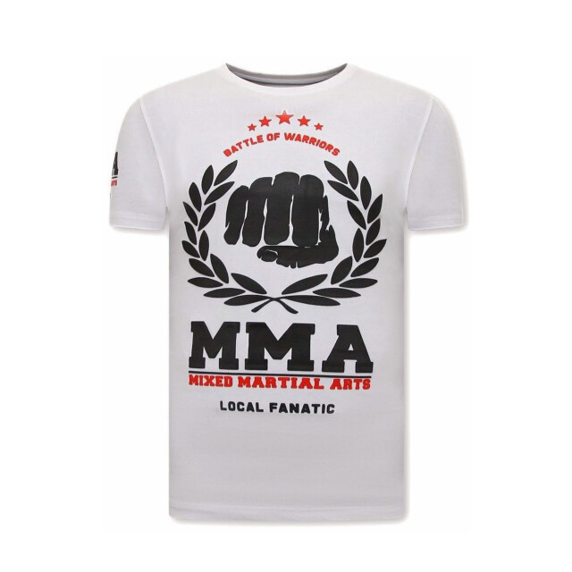 Local Fanatic T-shirt met print mma fighter nov-77 large