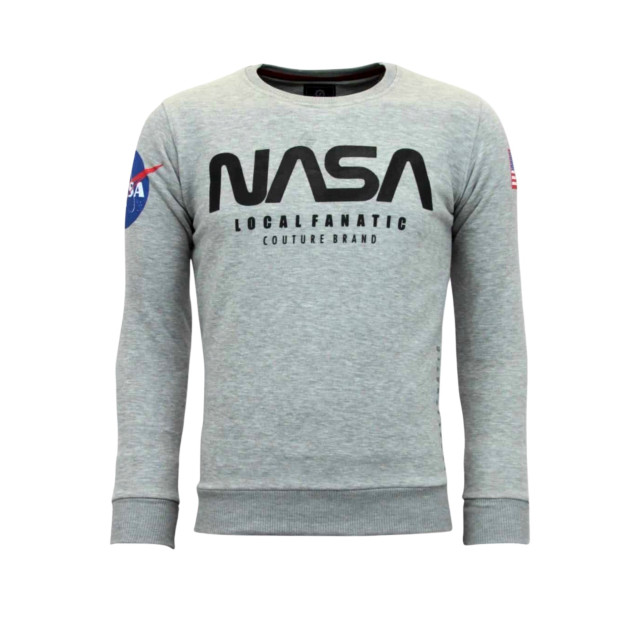 Local Fanatic Sweater nasa american flag 11-6412G large