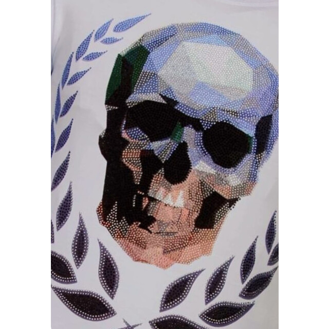 Local Fanatic Skull originals rhinestone t-shirt 13-6224W large