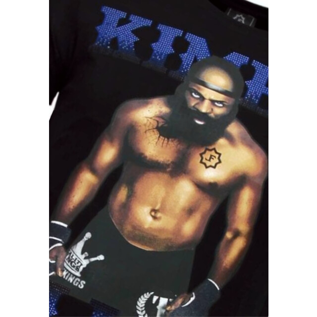Local Fanatic Kimbo slice rhinestone t-shirt 5766Z large