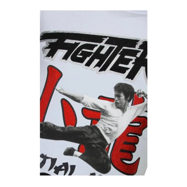 Local Fanatic Fighter bruce lee t-shirt rhinestones 13-6211W large