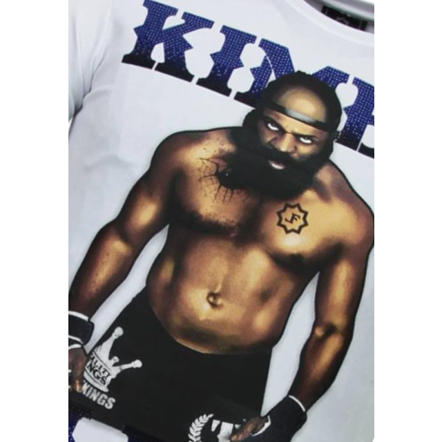 Local Fanatic Kimbo slice rhinestone t-shirt 5766W large