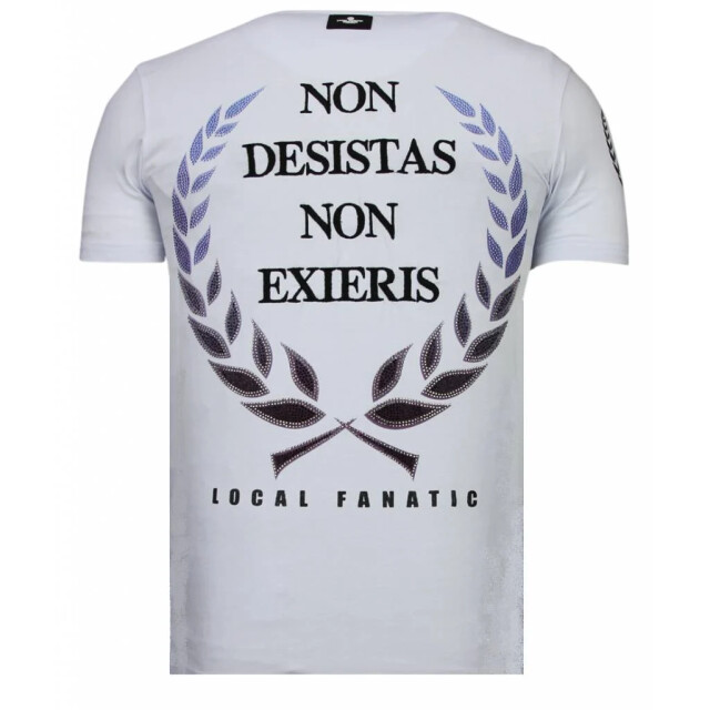 Local Fanatic Skull originals rhinestone t-shirt 13-6224W large