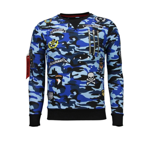 Local Fanatic Camo embroidery sweater patches LF-100B large