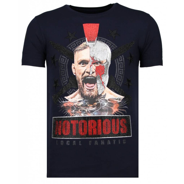 Local Fanatic Conor notorious warrior rhinestone t-shirt 13-6216N large
